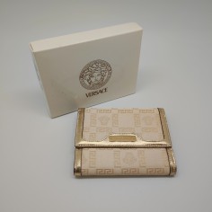 Portafoglio donna Versace medusa rosa e oro nuovo