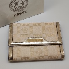 Portafoglio donna Versace medusa rosa e oro nuovo 2
