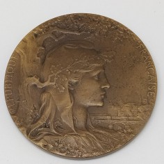 Lotto di 4 medaglie esposizione universale di Parigi 1900. Leggera patina 2