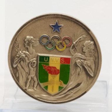 Medaglia Unione nazionale veterani dello sport 1987. Leggera patina