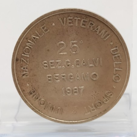 Medaglia Unione nazionale veterani dello sport 1987. Leggera patina