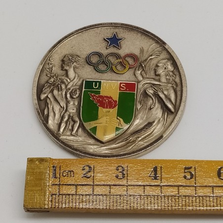 Medaglia Unione nazionale veterani dello sport 1987. Leggera patina