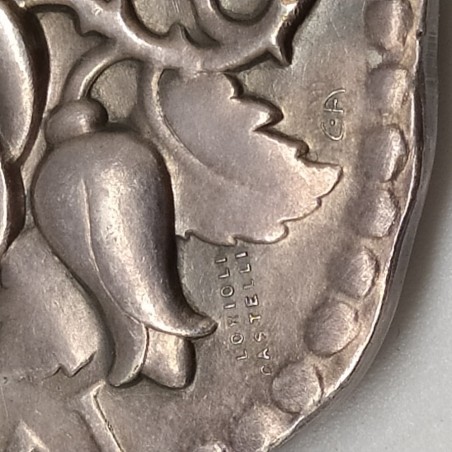 Medaglia in argento IV Rosa d?inverno 1933 Lorioli Castelli ottima