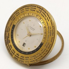 Orologio da tavolo Hermes Le ore del mondo con datario e sveglia 2