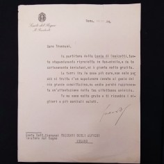 Lotto di 3 lettere a Treccani, vari miittenti 1941. Buono 2