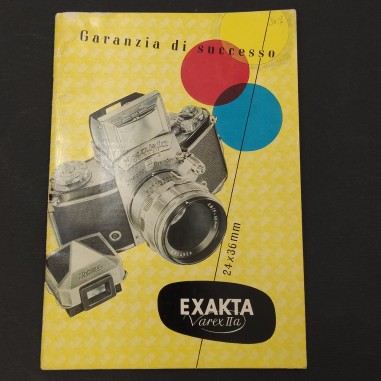 Catalogo macchina fotografica Exakta. Buono