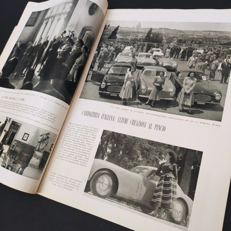 Rivista mensile Via! Automobile Club Milano 1948. Piccolo strappo in copertina.
