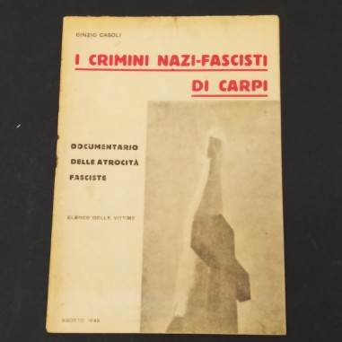 Documento con elenco delle vittime dei crimini nazifascisti di Carpi, 1945