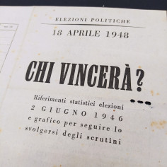 Opuscolo elezioni politiche 18 aprile 1948 "Chi vincer??". Piccole macchie 2