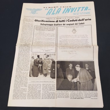 Numero unico giornale Ala Invitta, associazione caduti e mutilati 1950