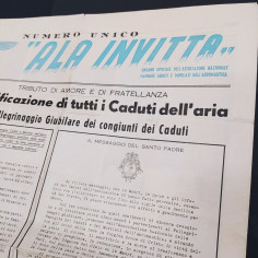 Numero unico giornale Ala Invitta, associazione caduti e mutilati 1950 2