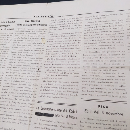 Numero unico giornale Ala Invitta, associazione caduti e mutilati 1950