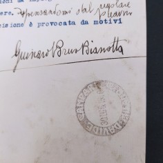 Lettera alla ditta Davide Campari datata 1936. Leggere macchie 2