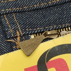 Jeans Roy Roger's blu anni '70 taglia 28 con tasche posteriori a zip inusato 2
