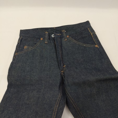 Jeans Roy Roger's blu anni '70 taglia 28 con tasche posteriori a zip inusato