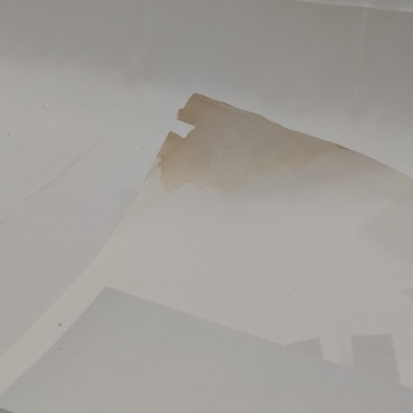 Manifesto della mostra fotografica 8 1/2 di Fellini, 70x100 cm con aloni