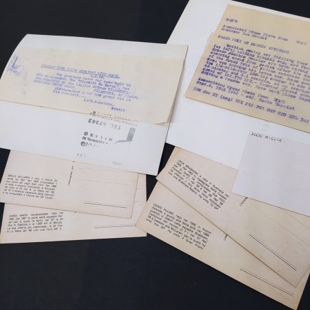 Lotto di 13 foto e cartoline di piloti automobilistici varie epoche. Buono