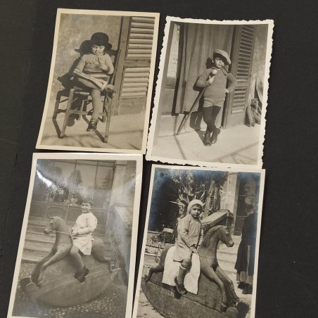 Lotto di 28 foto di bambini anni '20/'30/'40. Buono