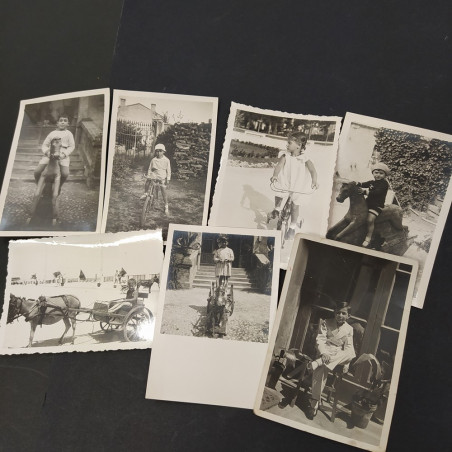 Lotto di 28 foto di bambini anni '20/'30/'40. Buono