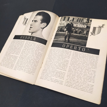 Pubblicazione AC Torino Oltre la vita, 1a ed. 1949. Ritagli e aloni.