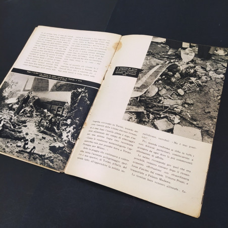 Pubblicazione AC Torino Oltre la vita, 1a ed. 1949. Ritagli e aloni.