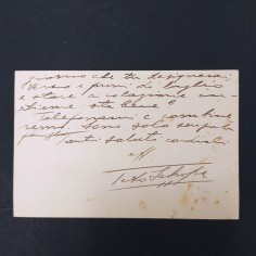 Cartoncino Ritz Hotel con autografo del tenore Tito Schipa 1930. Puntinature 2