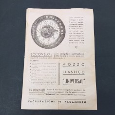 Opuscolo Il mozzo elastico "Universal" officine Manili. Ingiallimenti 2