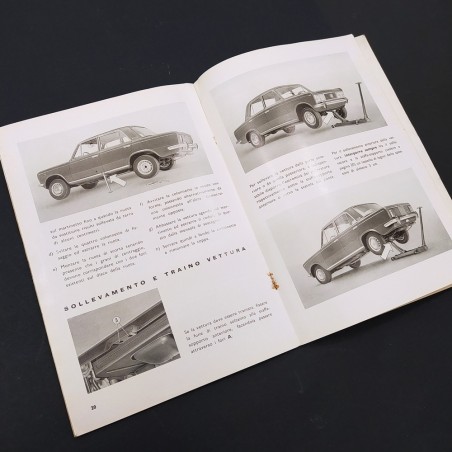 Libretto d'uso e manutenzione Fiat 125 ed. provvisoria 1967. Macchie