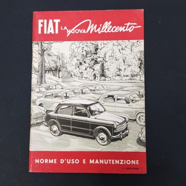 Libretto d'uso e manutenzione Fiat Nuova 1100, 4° ed. 1953. Buono