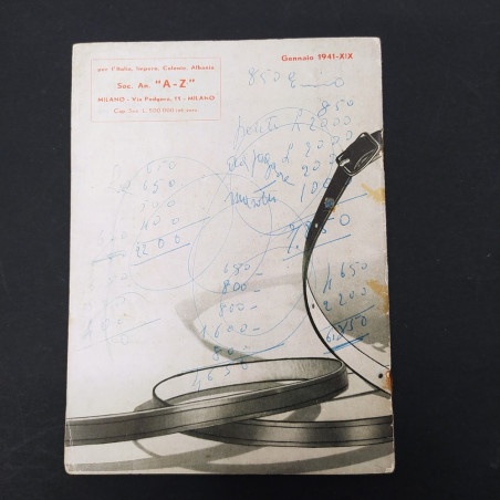 Catalogo con listino macchne fotografiche Welta 1941. Macchie