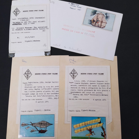 Lotto di 11 foto macchine volanti, vari modelli e epoche Archivio ASSI. Buono