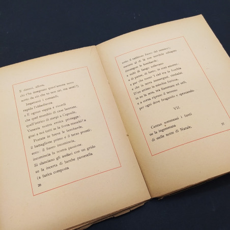 La rapsodia del Piave con dedica e firma dell'autore Jeri 1923. Segni del tempo