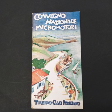 Programma Convegno nazionale micromotori 1949 Touring Club Italia. Buono