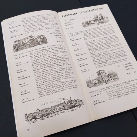 Programma Convegno nazionale micromotori 1949 Touring Club Italia. Buono