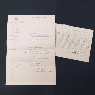 Lettere del Ministero guerra 1880 e Comitato liberazione 1945. Ingiallimenti