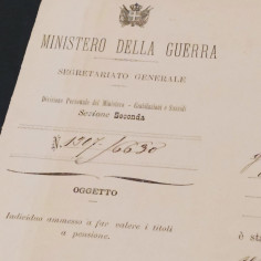 Lettere del Ministero guerra 1880 e Comitato liberazione 1945. Ingiallimenti 2