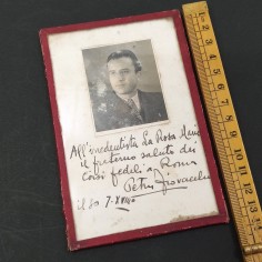 Quadretto ritraente l'irredentista La Rosa Mario 1939. Segni del tempo 2