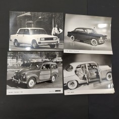 Lotto di 13 foto e cartoline promozionali Fiat, vari modelli. Buono 2