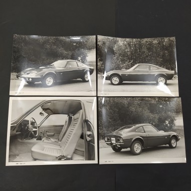 Lotto di 4 foto di auto Opel GT 1969 formato 18x24 cm. Buono