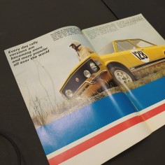 Catalogo Brochure Fiat 128 Rally 1300 in inglese. Ottime condizioni 2