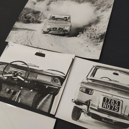 Lotto di 7 foto della Renault R8 Gordini Major. Ottime condizioni