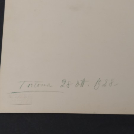 Foto ufficiali di fanteria e autorità in evento cittadino Tortona 1928. Buono