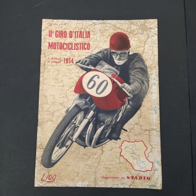 Rivista numero unico 2° giro motociclistico d’Italia 1954. Segni del tempo