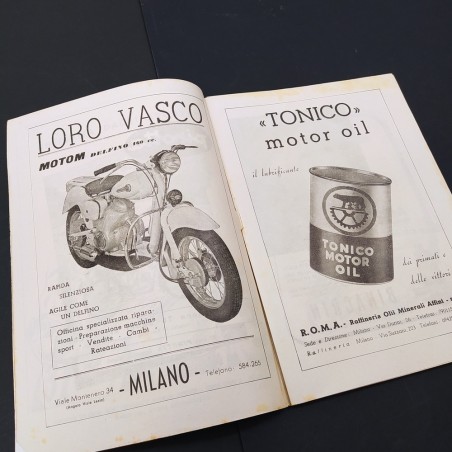 Programma ufficiale del GP motociclistico delle nazioni 1953. Buono