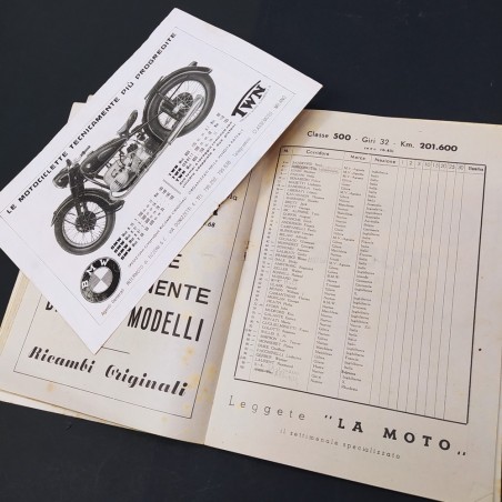 Programma ufficiale del GP motociclistico delle nazioni 1953. Buono