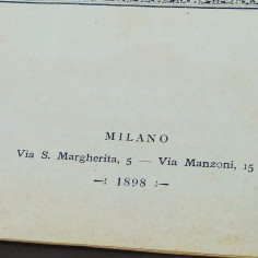 Catalogo articoli fotografici e ottici Albini, n° di maggio 1898. Strappi lievi 2