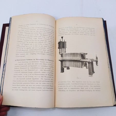 Libro sull'aviazione Hilfsbuch fur den Luftschiff 1909 in tedesco. Buono