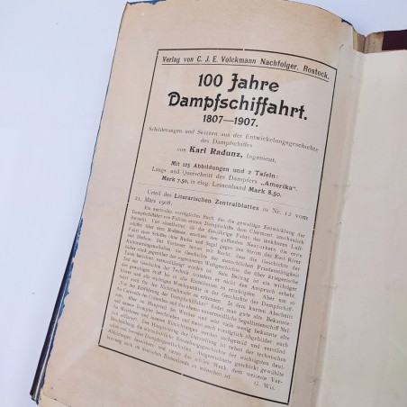 Libro sull'aviazione Hilfsbuch fur den Luftschiff 1909 in tedesco. Buono