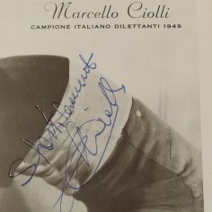 Lotto di 2 cartoline foto con autografi ciclisti Terruzzi e Ciolli. Buono 2