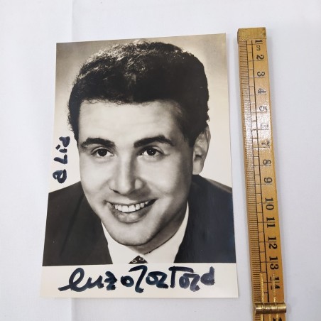 Foto autografata Enzo Tortora 10,5x15 cm. Buona